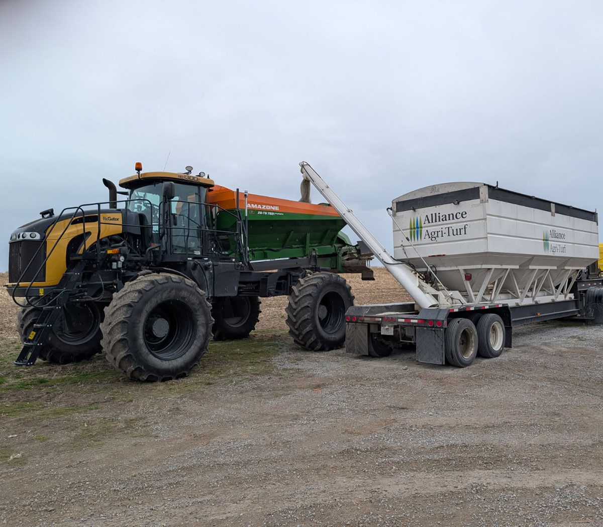 Alliance Agri-Turf machinery and truck