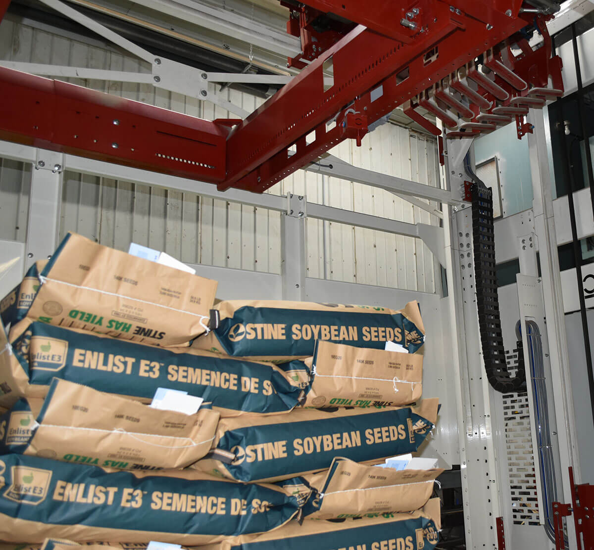Alliance Agri-Turf Stine Soybean Seeds in warehouse