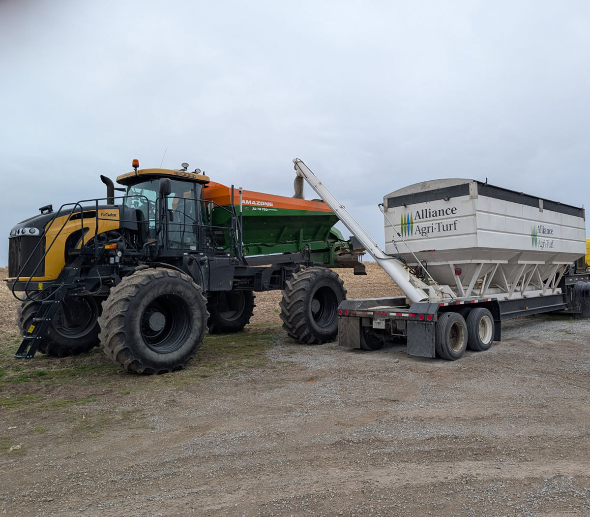 Alliance Agri-Turf machinery and truck