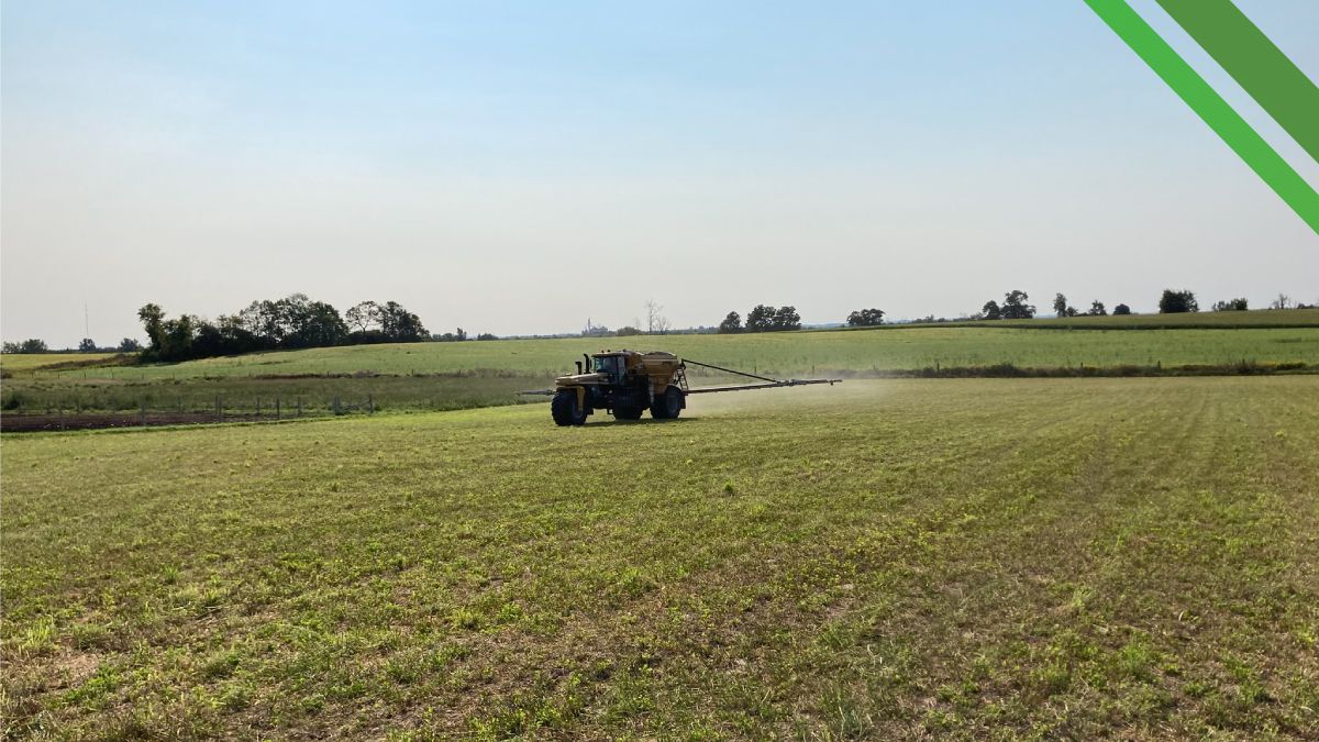 Alliance Agri-Turf custom application on crop