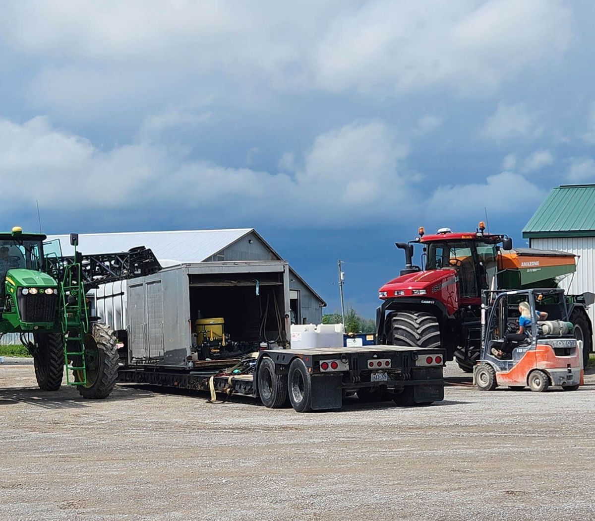 Alliance Agri-Turf Services employees and equipment at our location