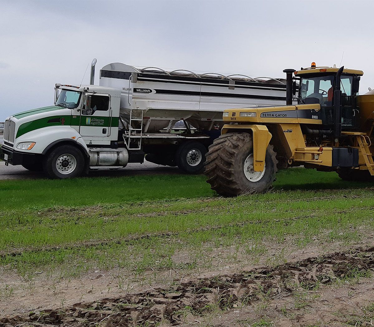 Alliance Agri-Turf machinery and truck