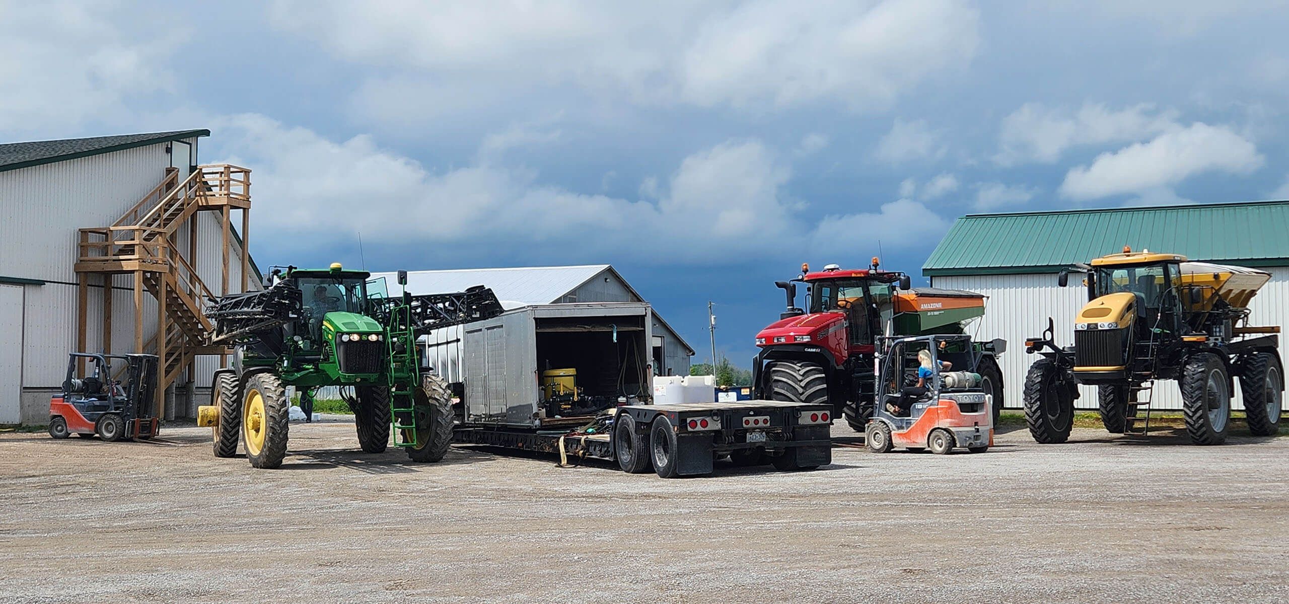 Alliance Agri-Turf Services employees and equipment at our location